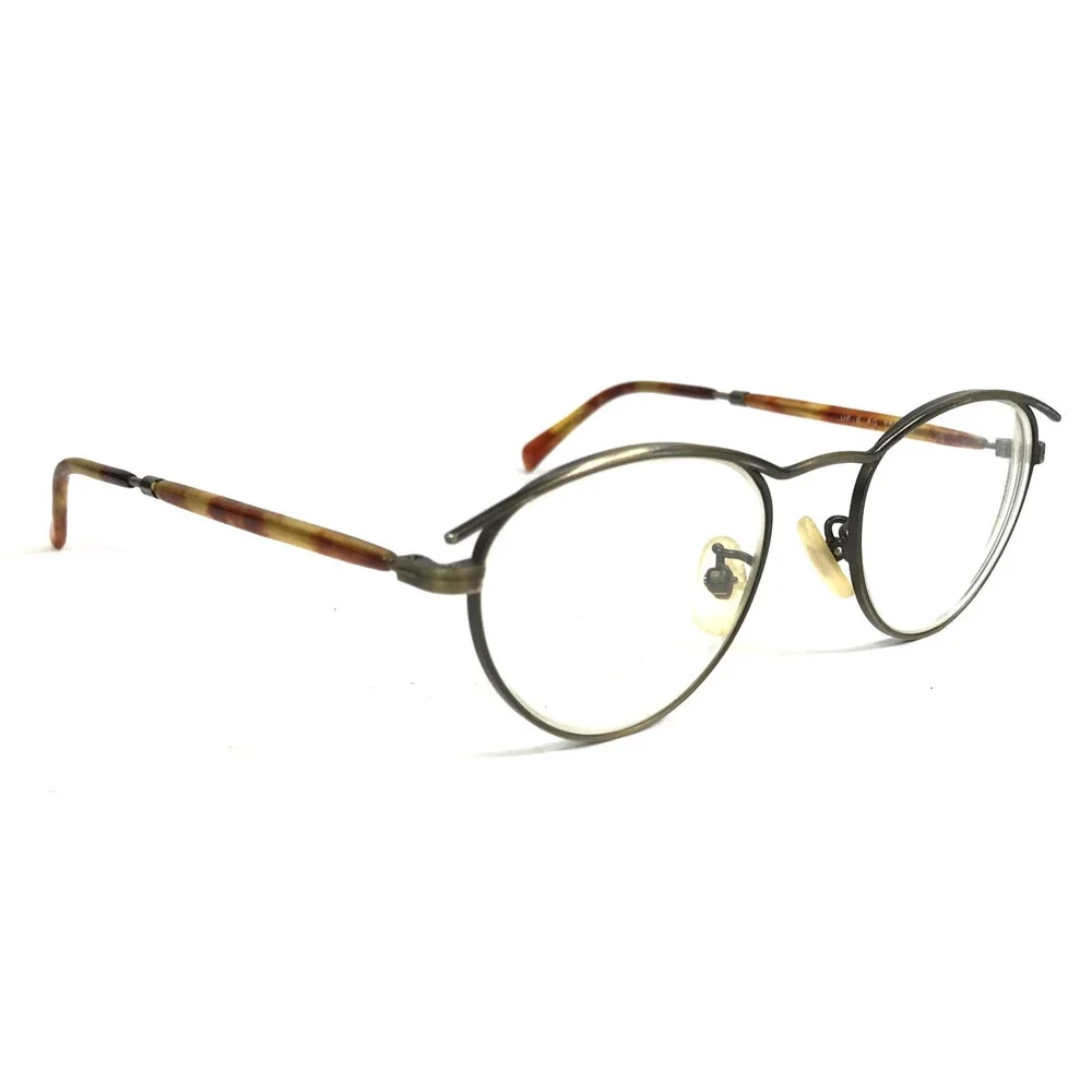 Vintage Oliver Peoples Eyeglasses Frames OP-6 AG/YBR Antique Gold 45-20-140
